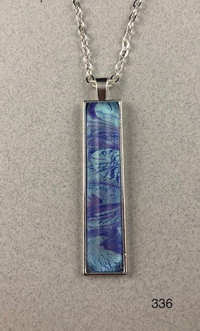 Original Acrylic and Glass Pendant - Handcrafted and One-of-a-Kind (#336)
