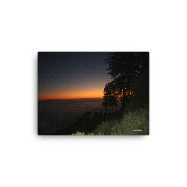 Sunset Above the Fog, Big Sur, CA - Original Photo on Canvas by Holly Simmons