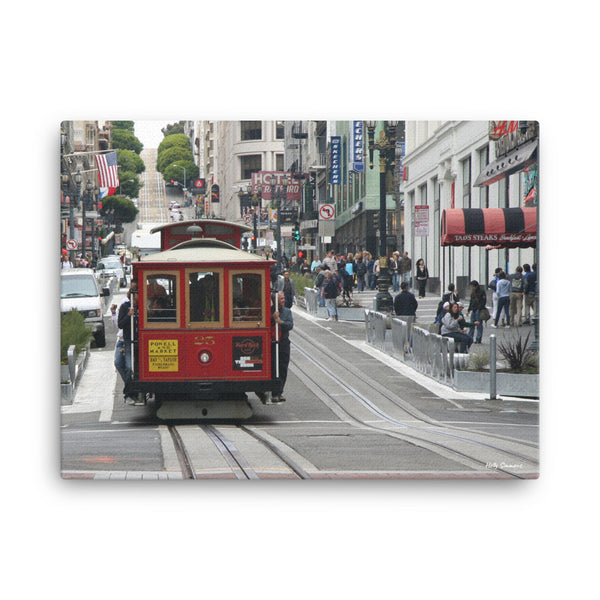 San Francisco Cable Car - Original Photo on Canvas by Holly Simmons