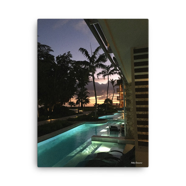 St. Marteen Relaxation - Original Photo on Canvas by Holly Simmons